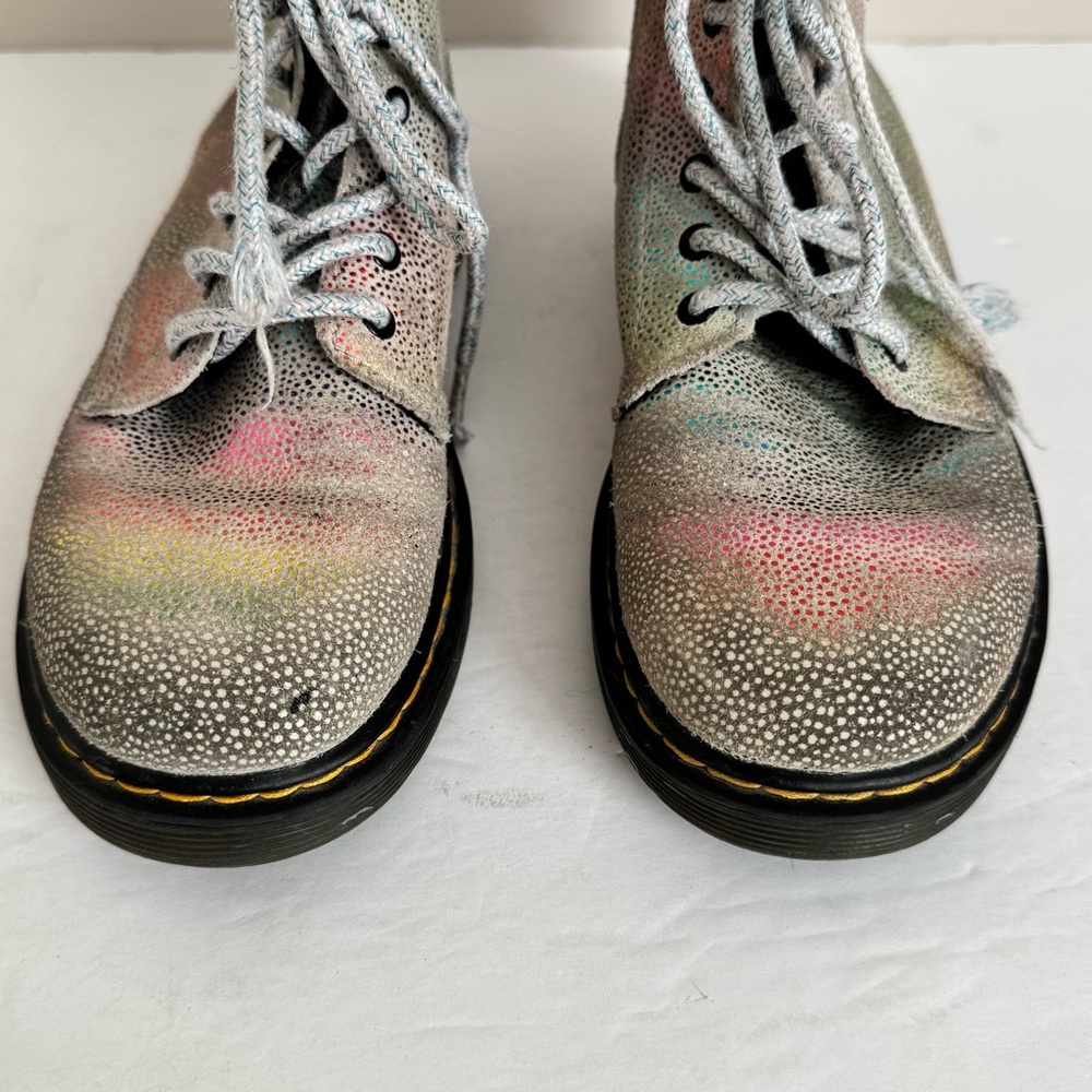 Dr. Martens Toddler 1460 Pascal Iridescent Lace Up Boots Multi-Kidray size 3 - Picture 8 of 13
